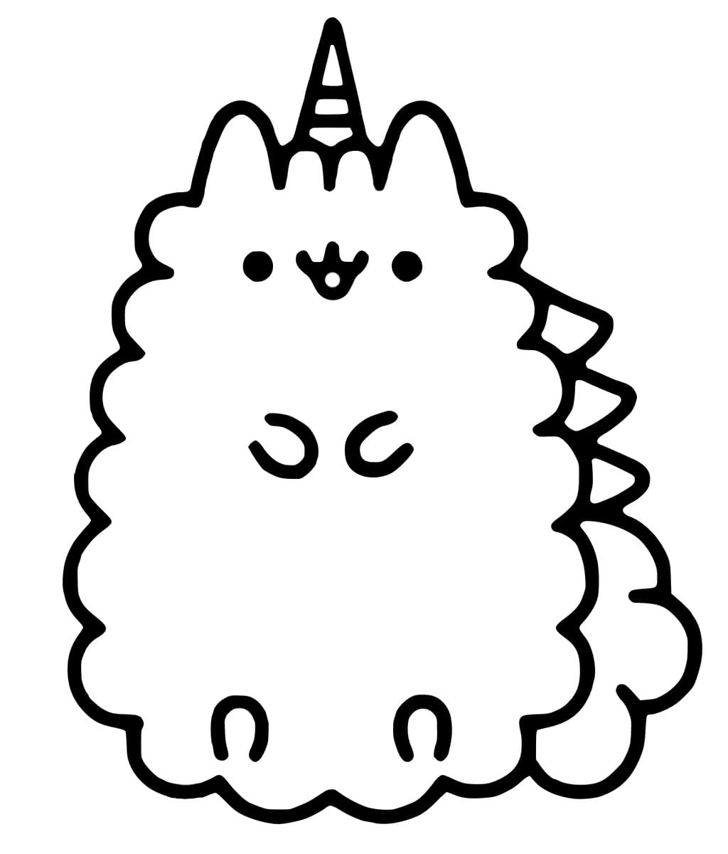 Kolorowanka Pusheen jednorożec Kolorowanka Pusheen jednorożec
